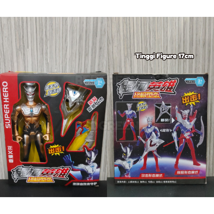 mainan anak action figure shf ultraman - darklops zero figure koleksi