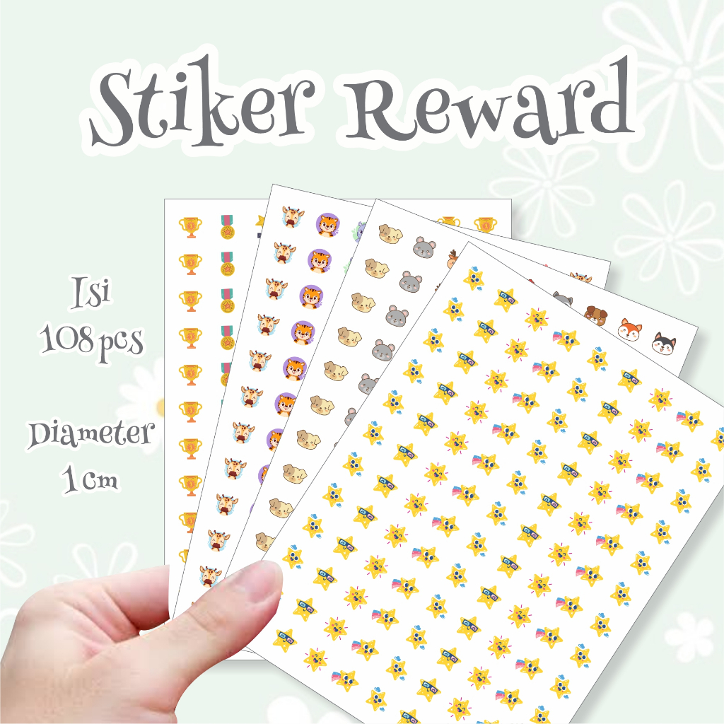 

108 Pcs Reward Sticker Anak / Stiker Hadiah Penghargaan Untuk Murid