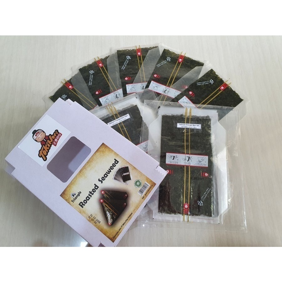 

TOKINORI SUSHI NORI TRIANGLE ONIGIRI 100 SHEET / RUMPUT LAUT HALAL DAN PRAKTIS