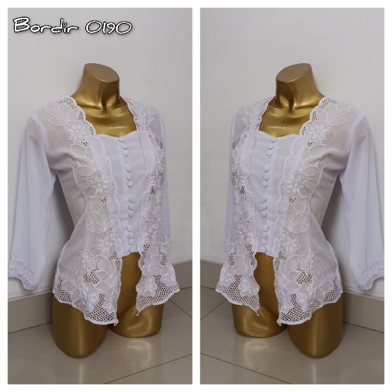Vilikebaya - Kebaya Bordir Putih - kebaya modern