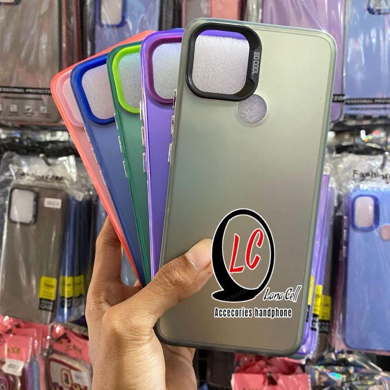 SOFT CASE IMD HYBRID REDMI 9C / REDMI 10A COLOUR PLATE HOLOGRAM POLOS FULL COVER