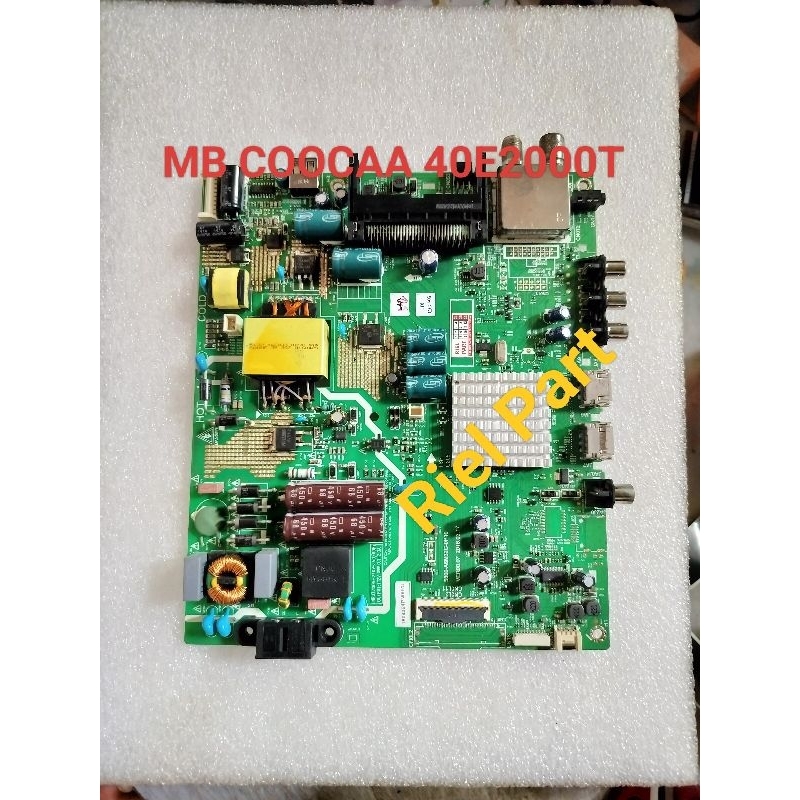 MB - MAINBOARD - MOBO - MOTHERBOARD - MESIN TV LED COOCAA 40E2000T - 40E2000 T