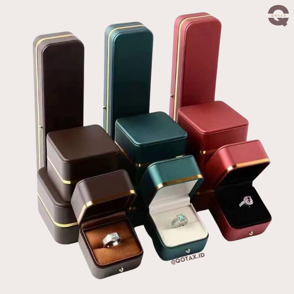 NEW  Kotak Perhiasan Mewah Tiffany / Cincin / Kalung / Couple Ring / Gelang