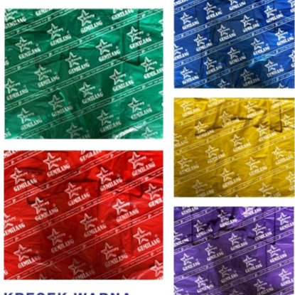 Kantong Kresek Warna Pelangi Bintang Gemilang Putih UK 40 - Kresek Warna Warni - Kantong Plastik War