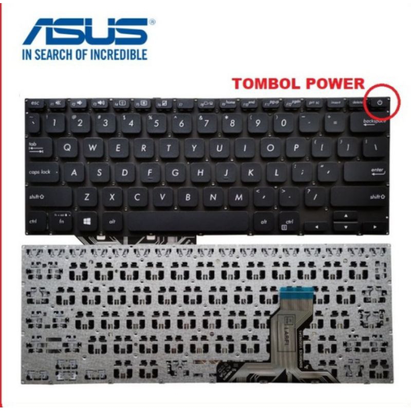 Keyboard Asus Vivobook 14 A420 A420u A420ua A420f X420 X420u X420ua - Hitam