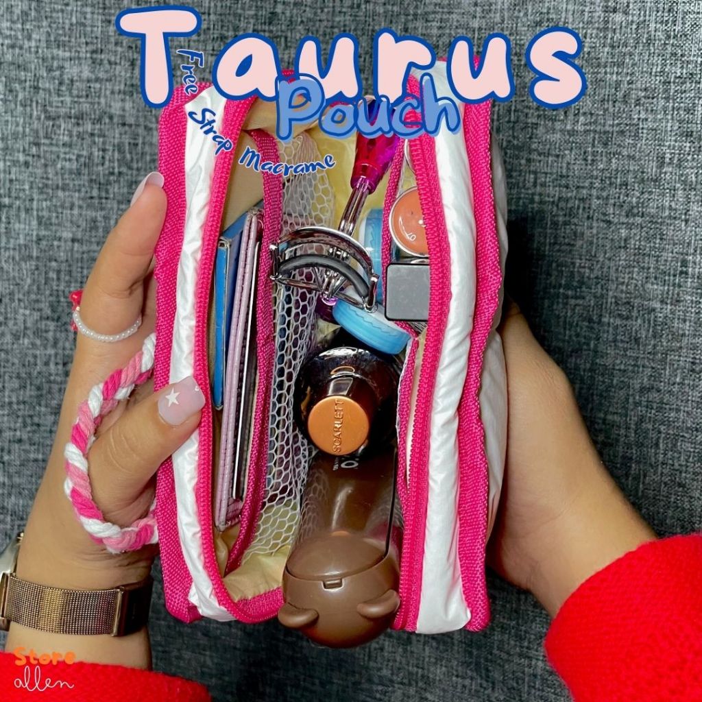 RK20 Storeallen Pouch Taurus - Puffy Pouch Lollipop / Puffy Pouch Make Up / Kado / Graduation Pouch