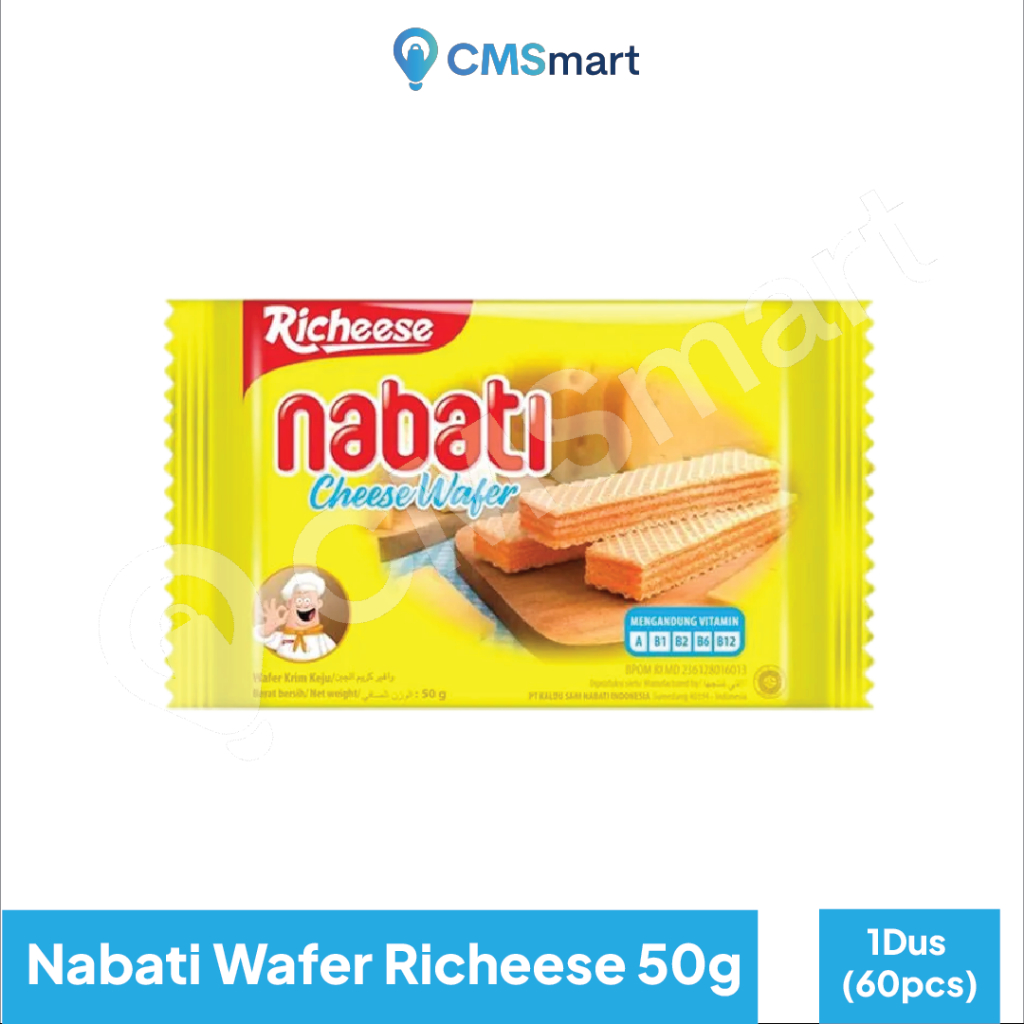 

Nabati Wafer Richeese 50gr 1 Dus