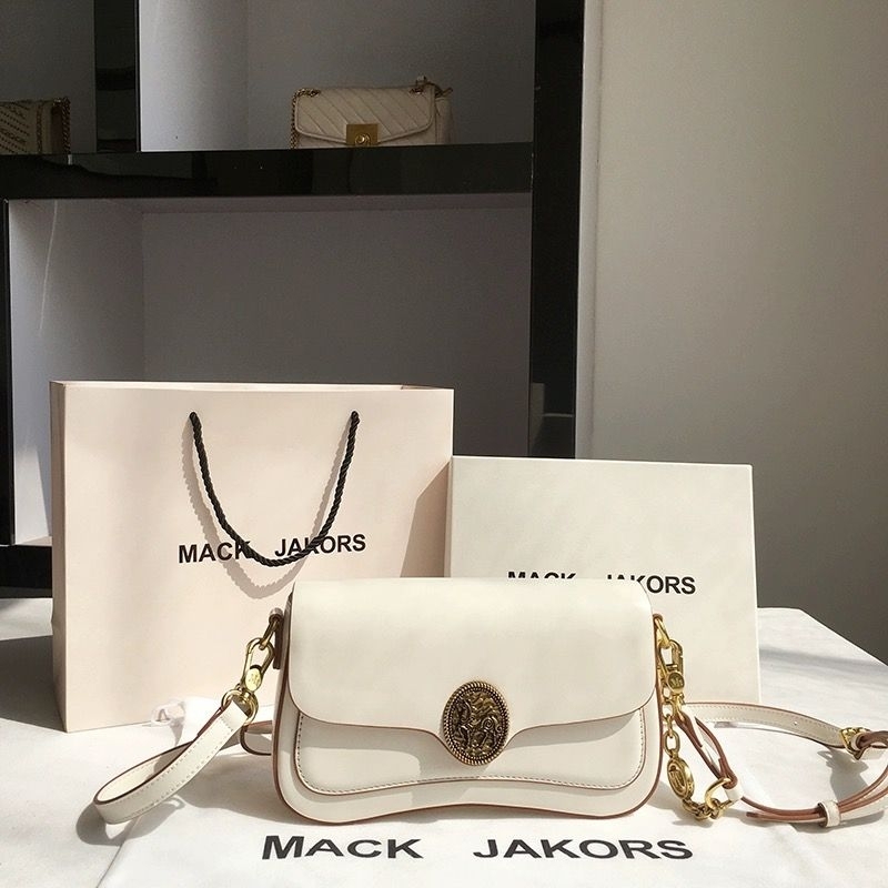 Tas import wanita terbaru, model Korea, kulit premium, warna putih #309-3969#