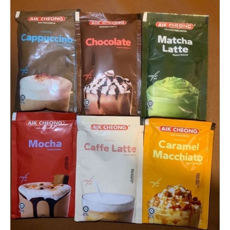 

Aik Cheong Caramel Macchiato/Cappuccino/Caffe Latte/Matcha Latte ECERAN