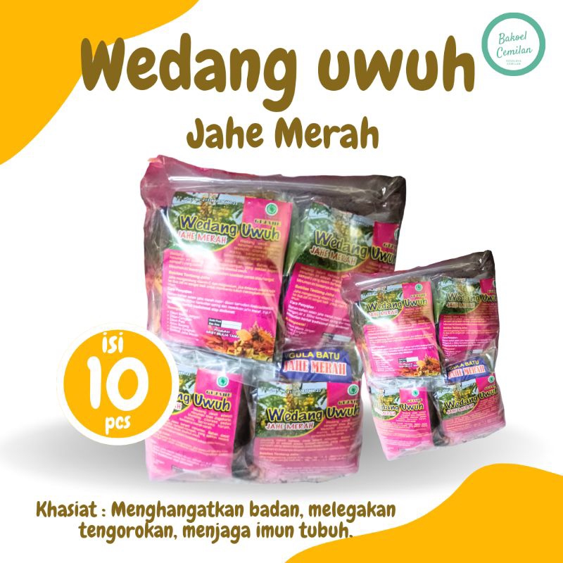 

Wedang Uwuh Jahe Merah 10 pcs