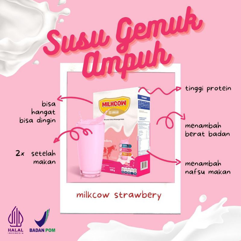 

Susu Sapi (MILKCOW) Dengan Protein Tinggi Membantu Untuk Menambah Berat Badan Dan Nafsu Makan, Untuk Anak Dan Dewasa 500g |Mumpung promo