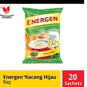 

energen sereal kacang hijau pouch isi 20
