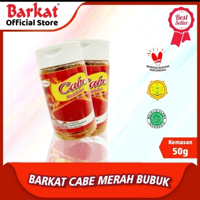 

CABE MERAH Bubuk Botol 50gr Bumbu Barkat Padang asli khas Minang