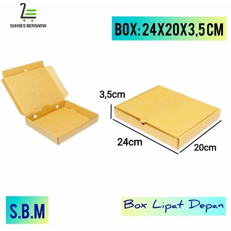 

Box 24x20x3.5cm(Boban)/Karton/Kardus/Pizza/Kue/Paking)hampers