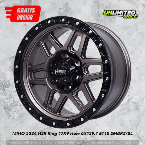 Velg Racing Offroad Ring 17 Buat Mobil Pajero Ford Everest HSR MIHO R17