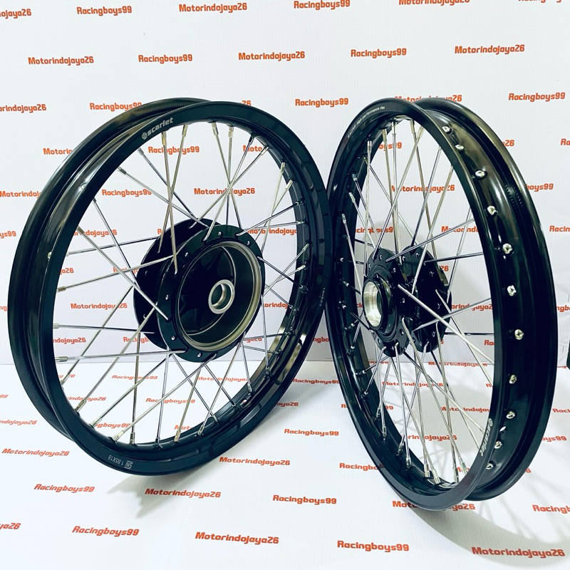 VELG SET RX KING RING 18 SCARLET TROMOL ORIGINAL JARI JARI TDR 160/185 185/215