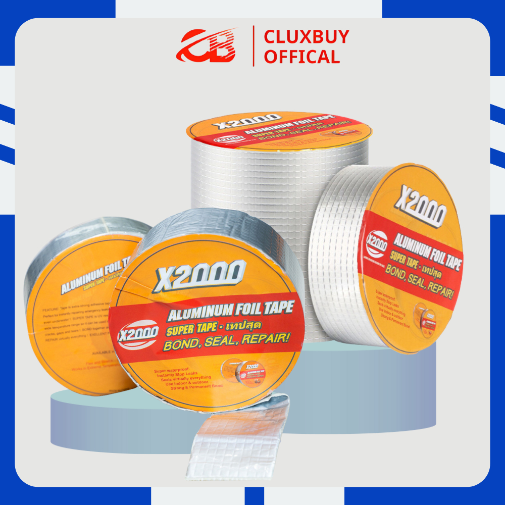 Super tape X2000 3 ukuran,  lakban anti bacor X2000,  aluminium foil tape super lengket dan super wa