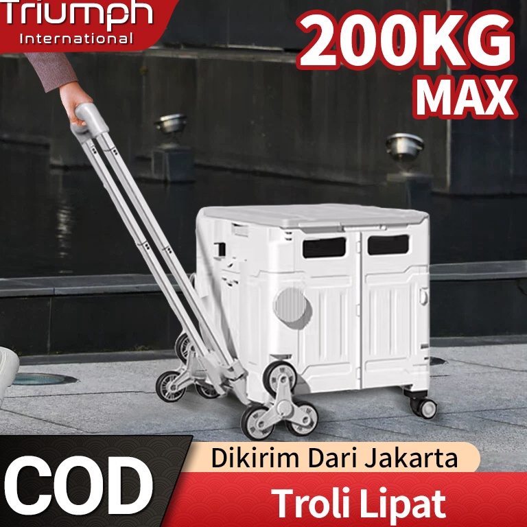 Muraaaahh troli barang  rak troliKeranjang Belanja Troli Portabel Rumah Troli Berkemah