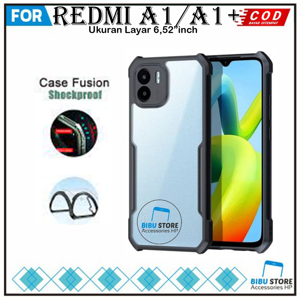 Promo Case Xiaomi Redmi A1 A1+ Softcase Sockproof Transparant Casing