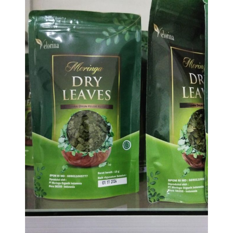 

Teh Daun Kelor Original 100% Alami Herbal Kelorina Moringa Tea Seduh