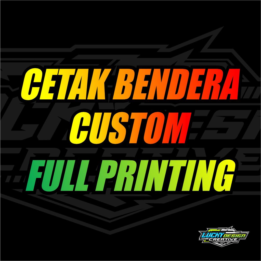 CETAK BENDERA CUSTOM UKURAN BEBAS | CETAK KAIN BESAR