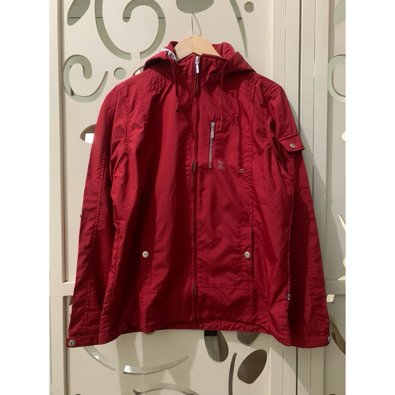 Jaket Wanita Parasut Ako Red 11-0386