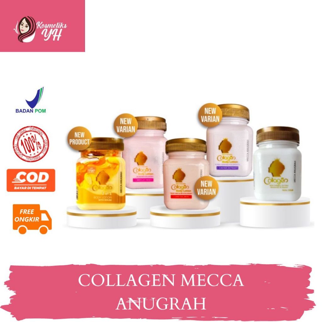 BIBIT PEMUTIH BADAN COLLAGEN MECCA ANUGRAH COLLAGEN WHITENING BODY LOTION HANDBODY