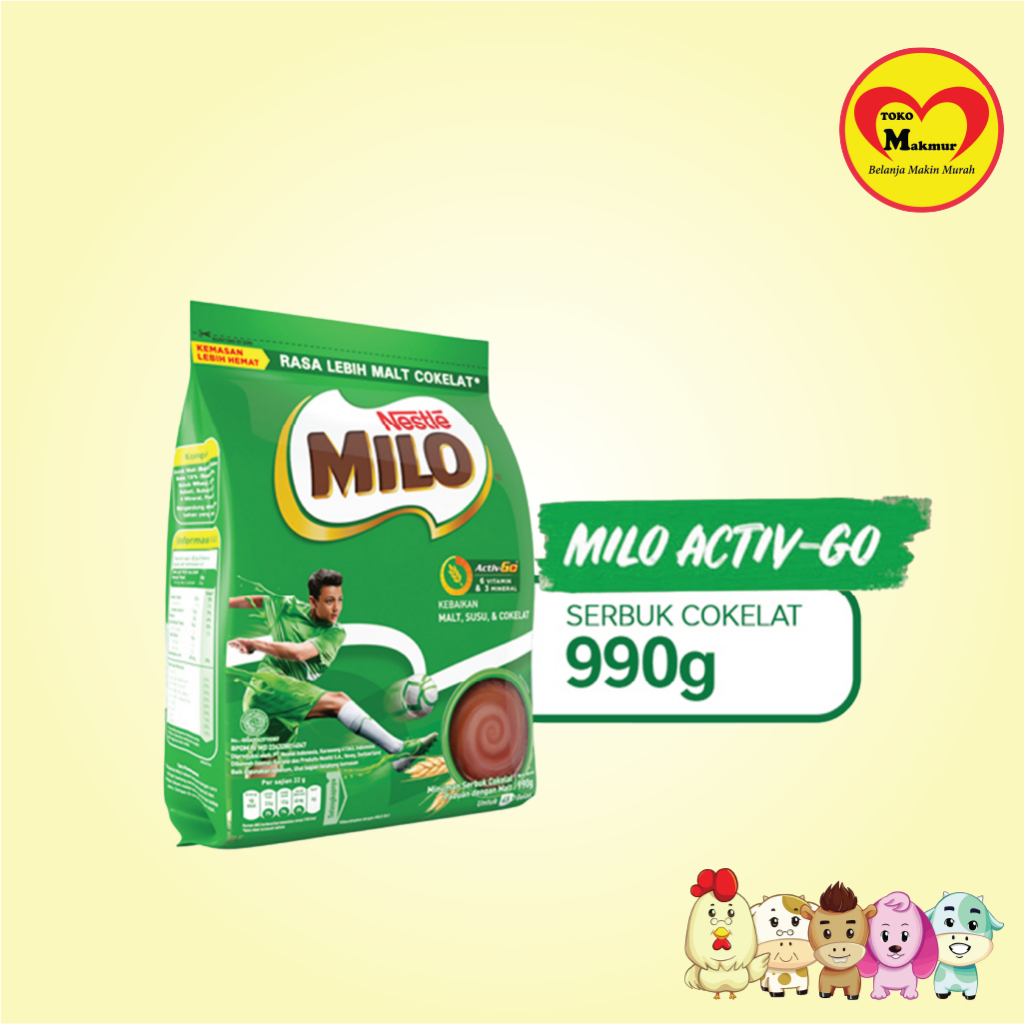 Milo Activ-Go 990gr / Toko Makmur Dukuh Kupang  + Bubble Wrap / Toko Makmur Dukuh Kupang