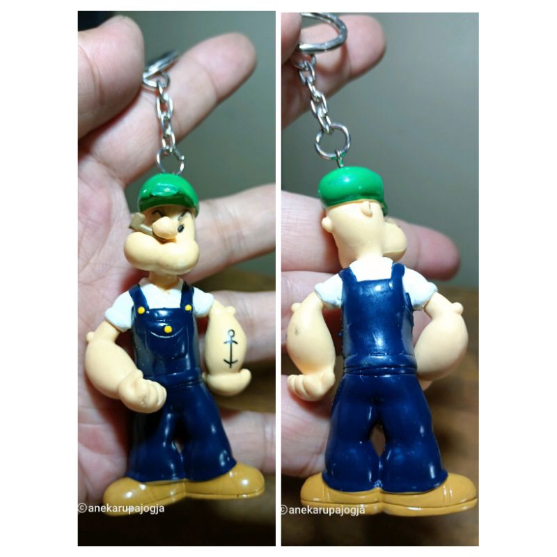 gantungan kunci action figure popeye