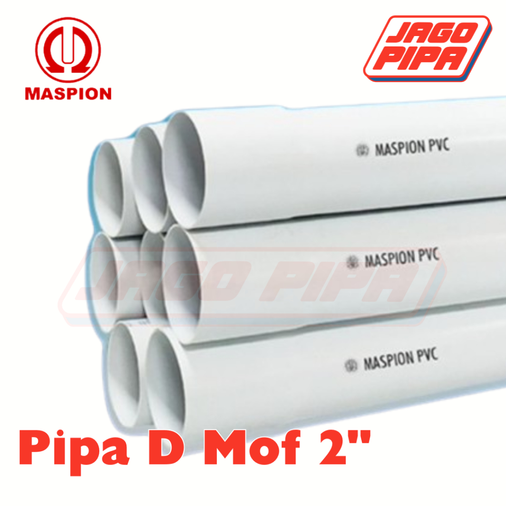 Maspion Pipa D 2 Inch Putih MOF PVC 4 Meter Paralon 2" PUTIH