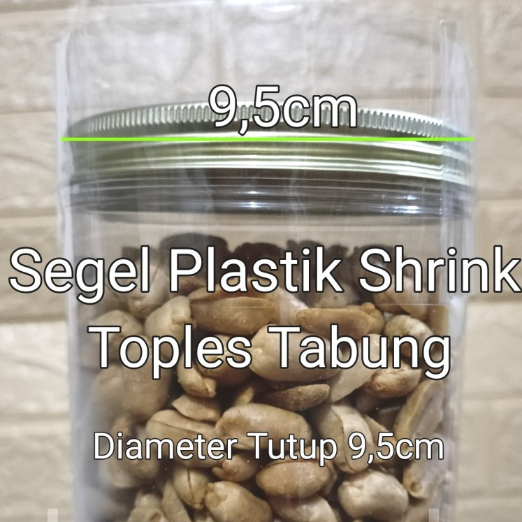Plastik Segel Tutup Botol Diameter 9,5 - 10cm tinggi ± 4cm segel shrink untuk toples tabung tutup 9,