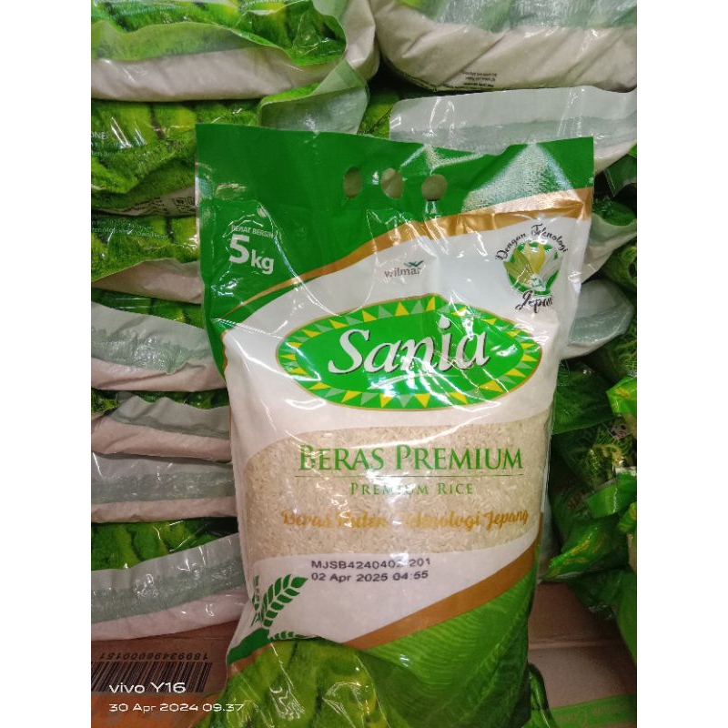 

beras merk sania 5 kg