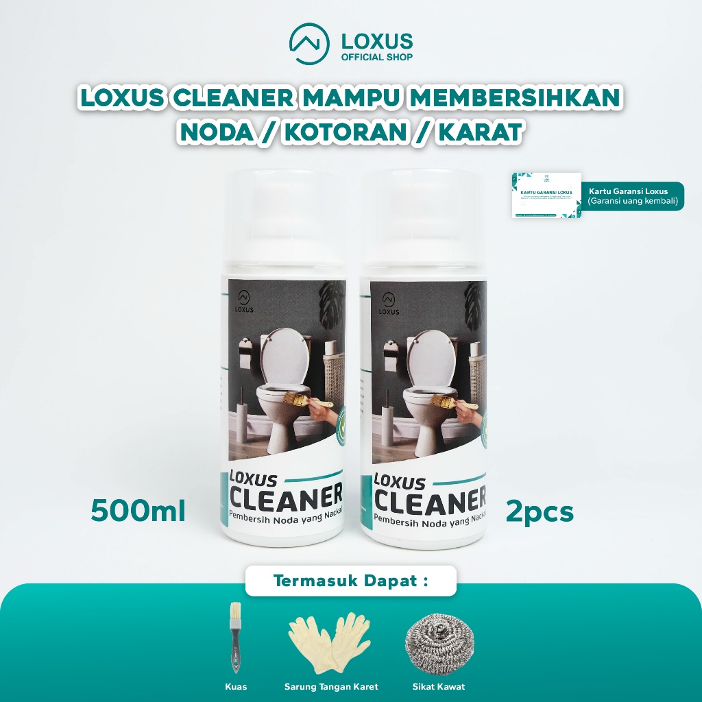 	 Loxus Cleaner 2pcs Pembersih Kerak Kamar Mandi Stainless Shower Kran	