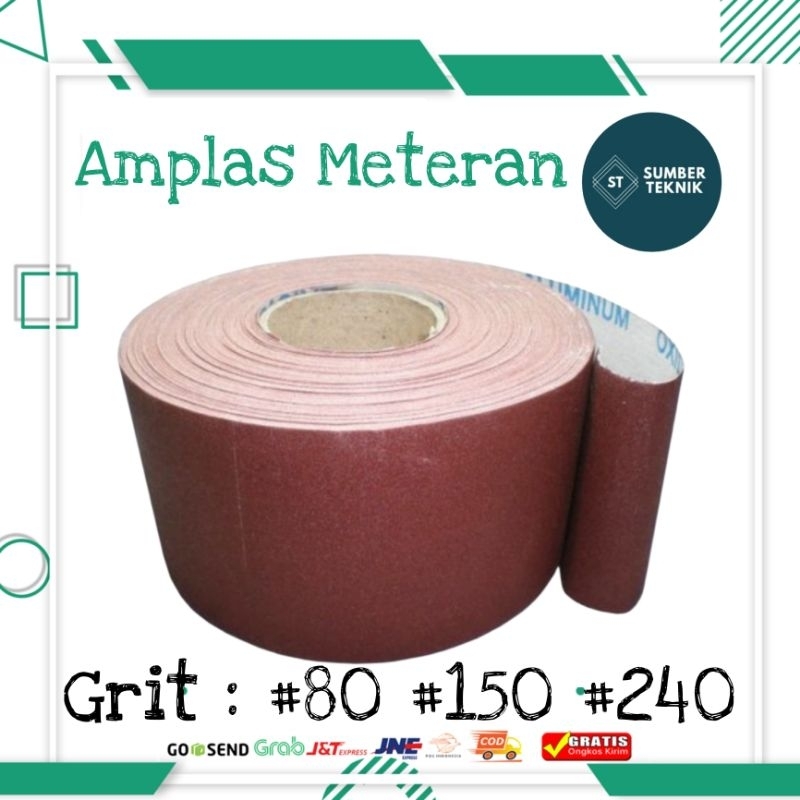 Amplas Meteran Roll Kertas Pasir Grit 80 150 240 #80 #150 #240