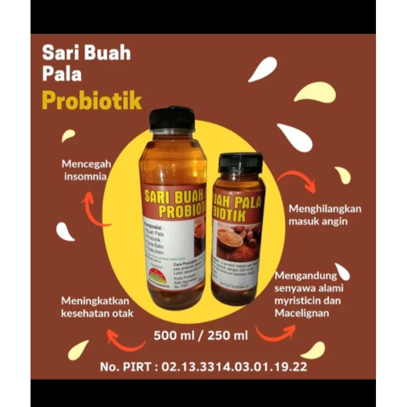 

100% Sari Buah Pala Probiotik
