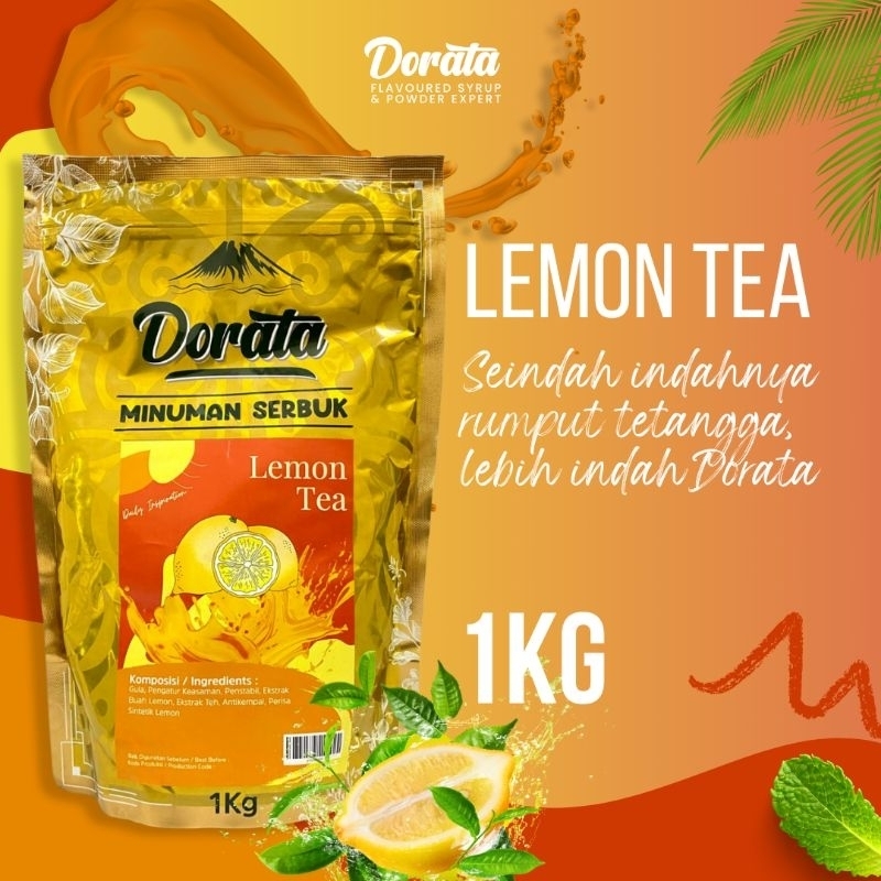 

POWDER MINUMAN KEKINIAN / LEMON TEA DORATA POWDER DRINK /BUBUK MINUMAN