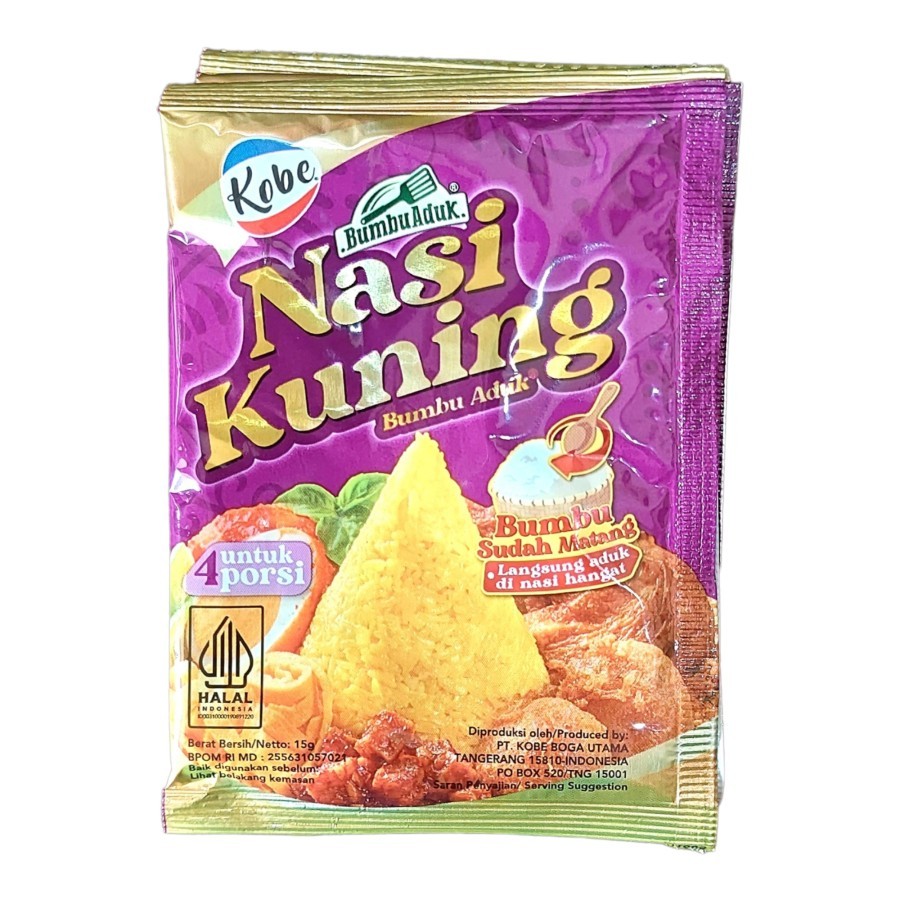 

KOBE Bumbu Aduk NASI KUNING Langsung Aduk Di Nasi Hangat ! ! !