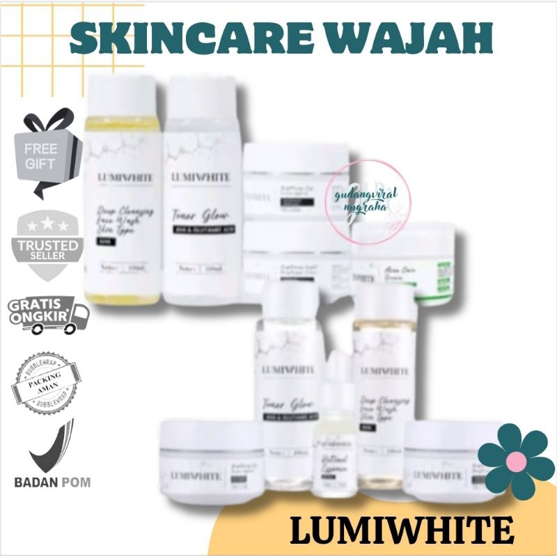 ~GVN~ [TERMURAH] LUMIWHITE SKINCARE PACKAGE SERIES PAKET BRIGHTENING ACNE CARE LUMIWHITE PAKET SKINC