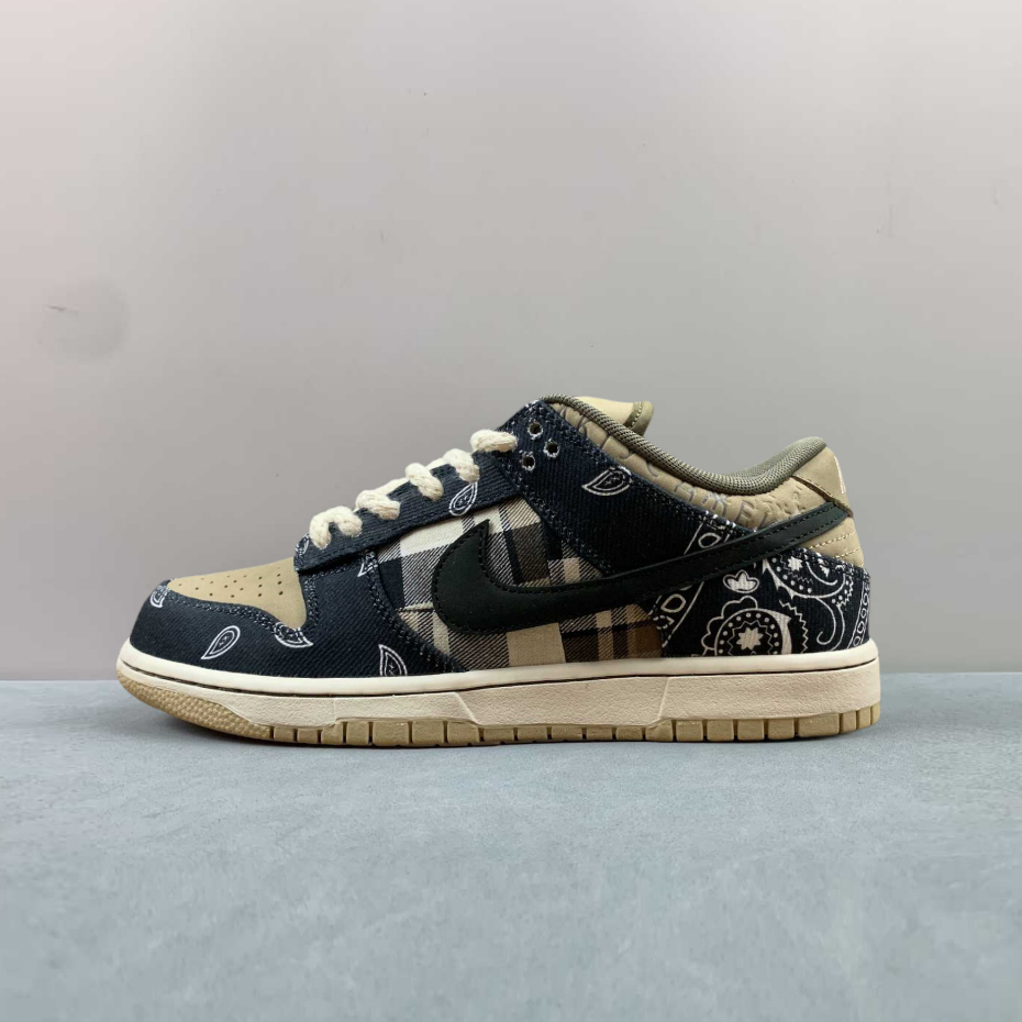Travis Scott x Nike SB Dunk Low Prm Qs Men And Women Fashion Sneaker CT5053-001 Size:36-47.5