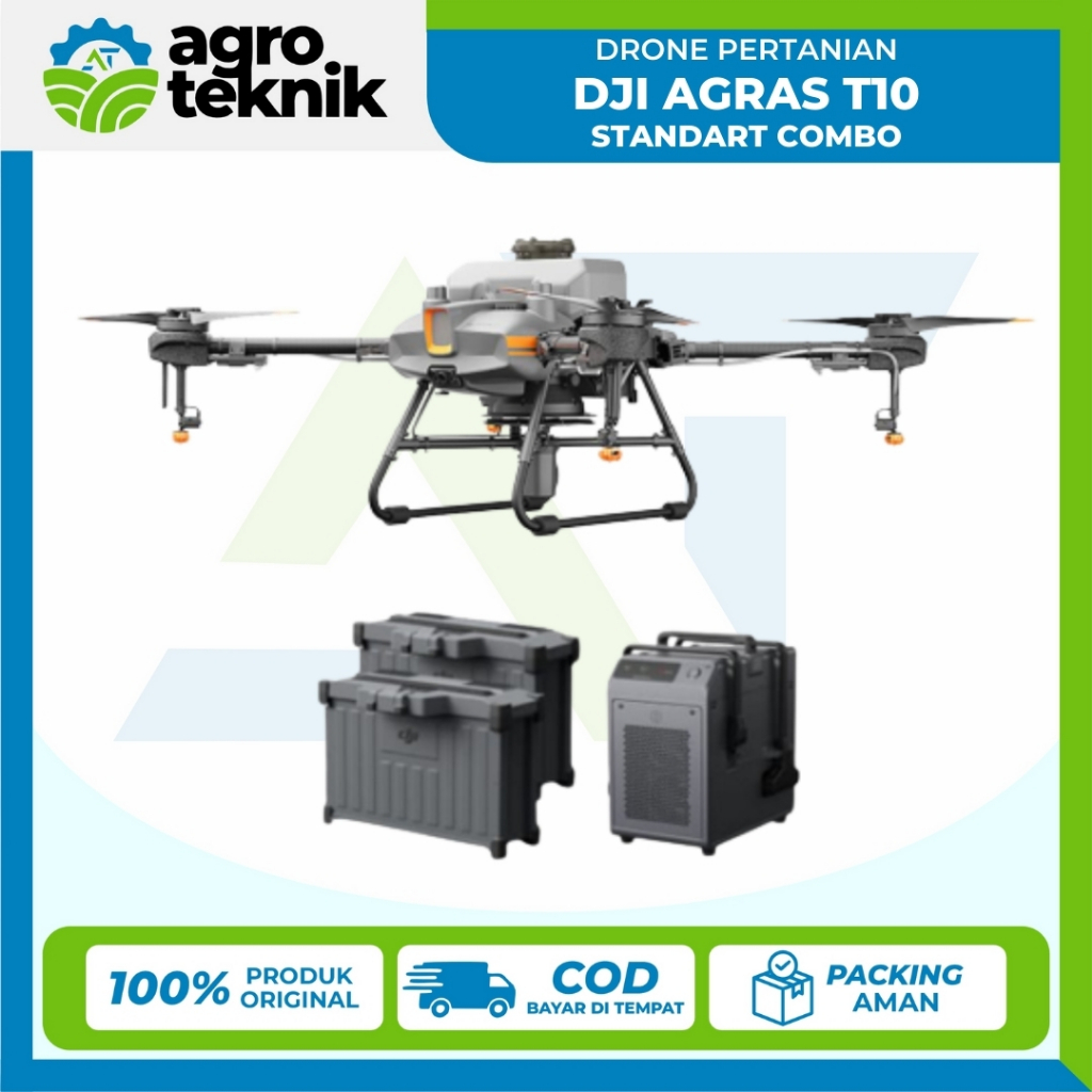 Agroteknik - DJI Agras T10 Standart Combo Drone Pertanian Semprot Hama