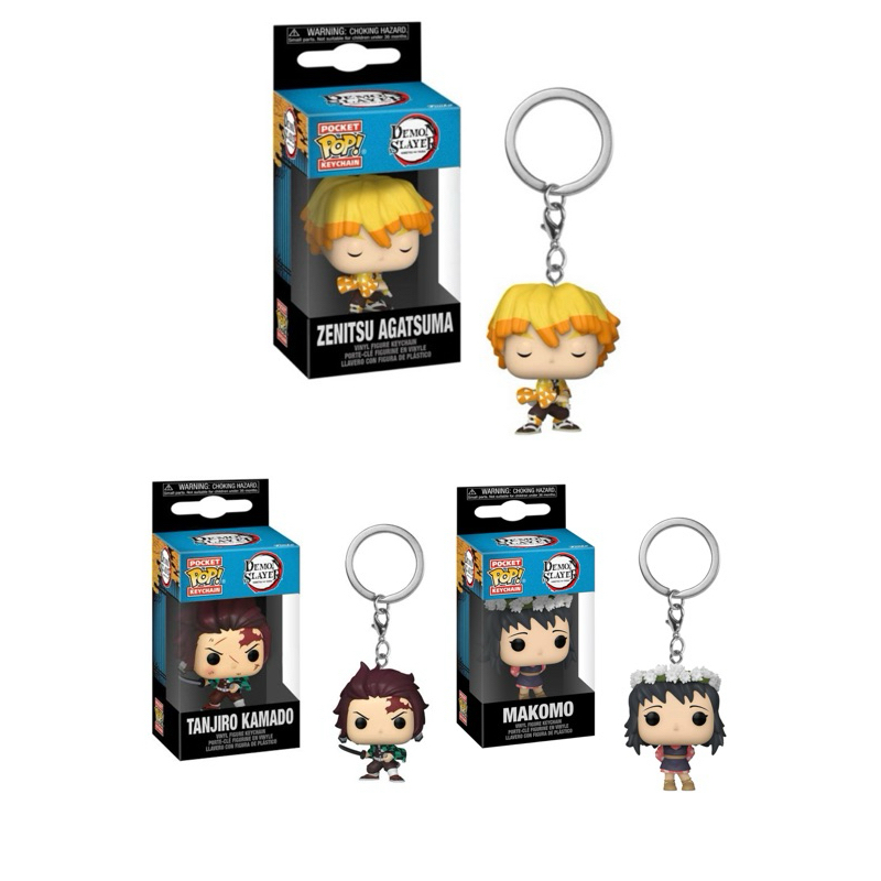 MYCOLLECTIONSID FUNKO POCKET POP KEYCHAIN GANTUNGAN KUNCI DEMON SLAYER ZENITSU AGATSUMA TANJIRO