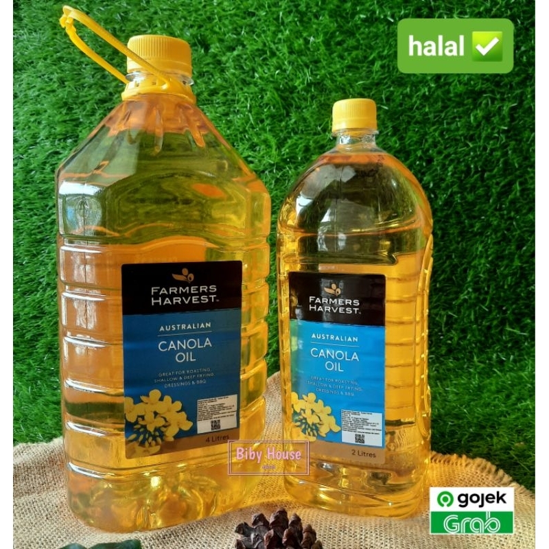

MINYAK KANOLA /CANOLA OIL MURNI FARMERS HARVEST 4 LITER HALAL DAN TERMURAH