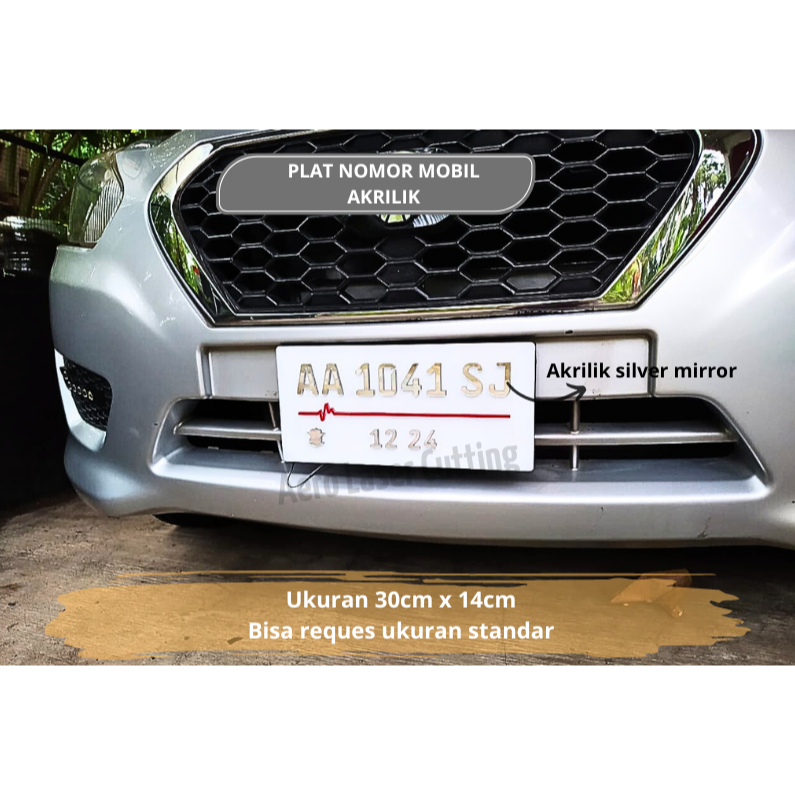 PLAT NOMOR MOBIL AKRILIK NYALA/PLAT NOMOR AKRILIK NYALA TIMBUL