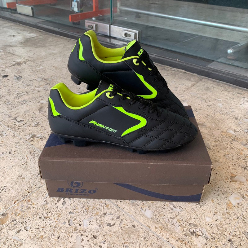 Brizo Sepatu Bola Phantom SC JR Black/Citrun - Soccer