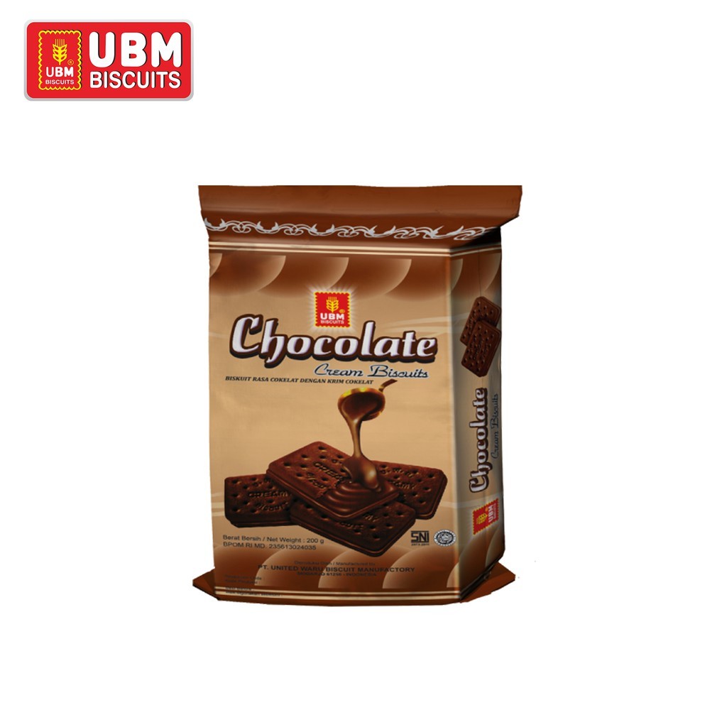 

UBM chocolate cream biskuit 180gr