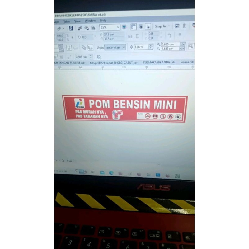 Stiker Pom bensin mini #pertamina