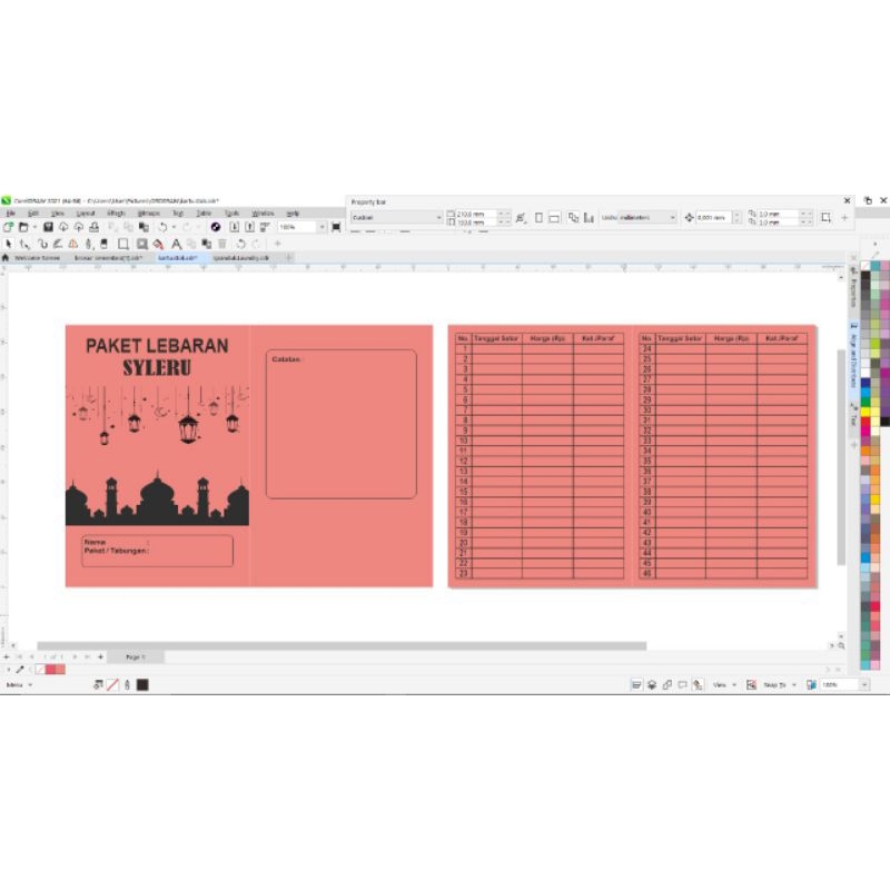 

(minimal order 30 pcs )cetak buku paket lebaran harian custom / mingguan / bulanan