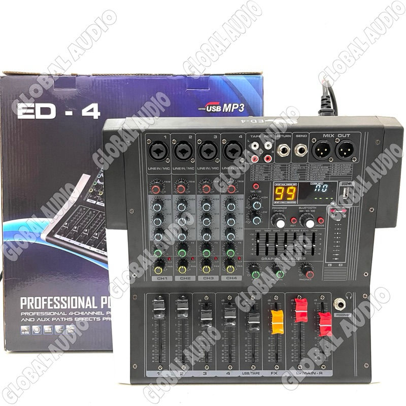 Power Mixer BlackSpider ED-4 4channel Original Power Mixer Black Spider BS ED4 Mixing 4 ED 4 ( Bisa 
