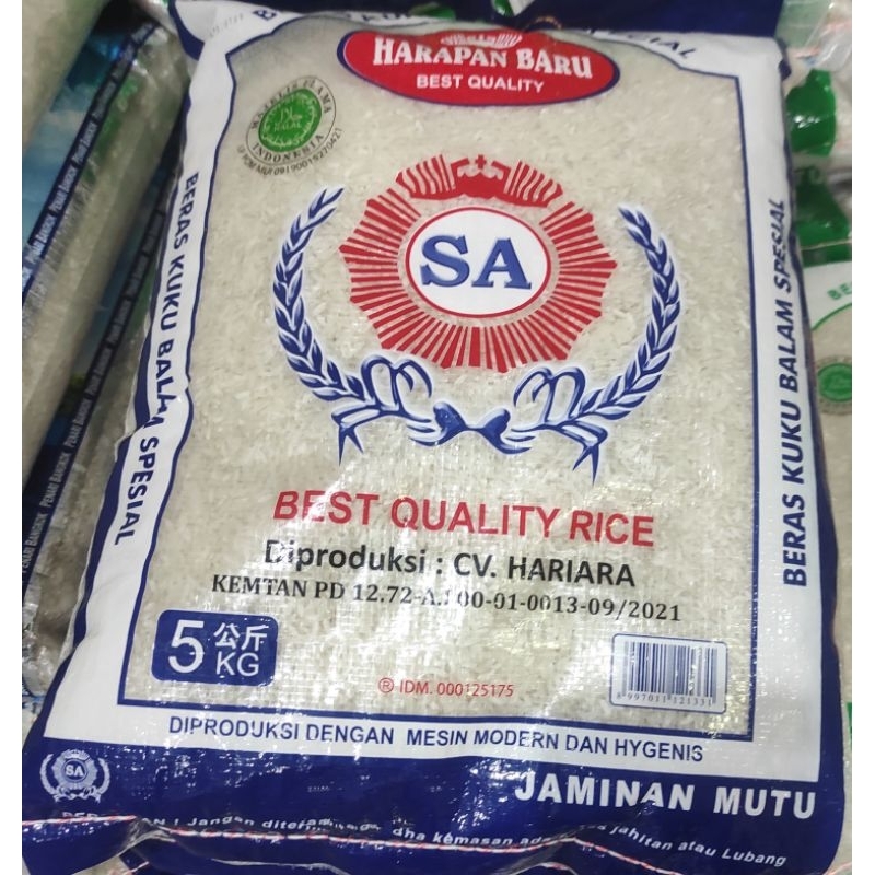 

Beras SA KKB kuku balam special biru harapan baru 5 kg ee