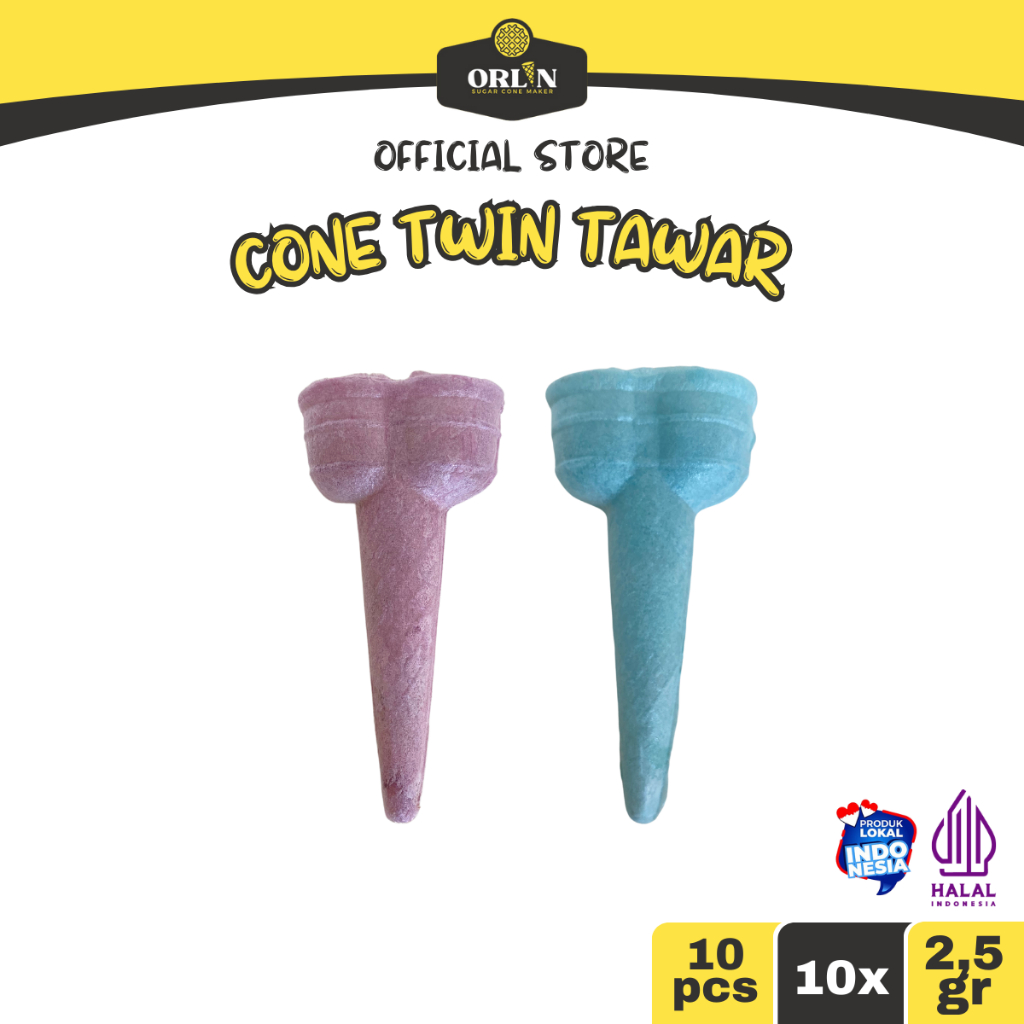 

ORLINFOOD TWIN CONE TAWAR isi 10 Pcs